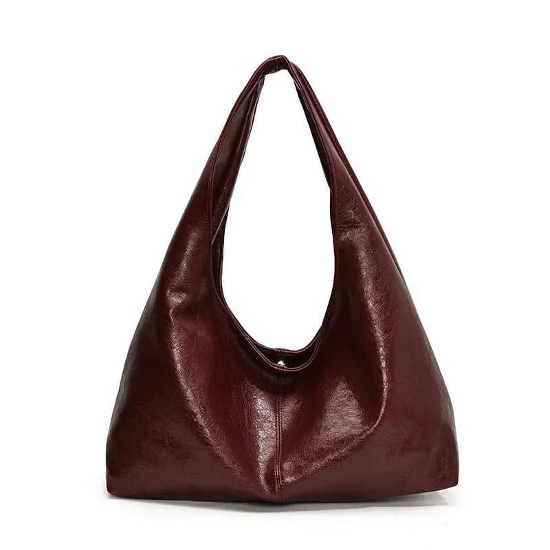 Fashion Underarm Hobo Bag for Women – Soft PU Leather Shoulder Purse with Spacious Interior