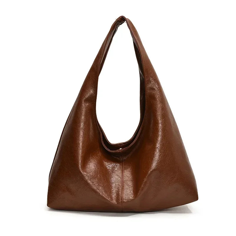 Fashion Underarm Hobo Bag for Women – Soft PU Leather Shoulder Purse with Spacious Interior
